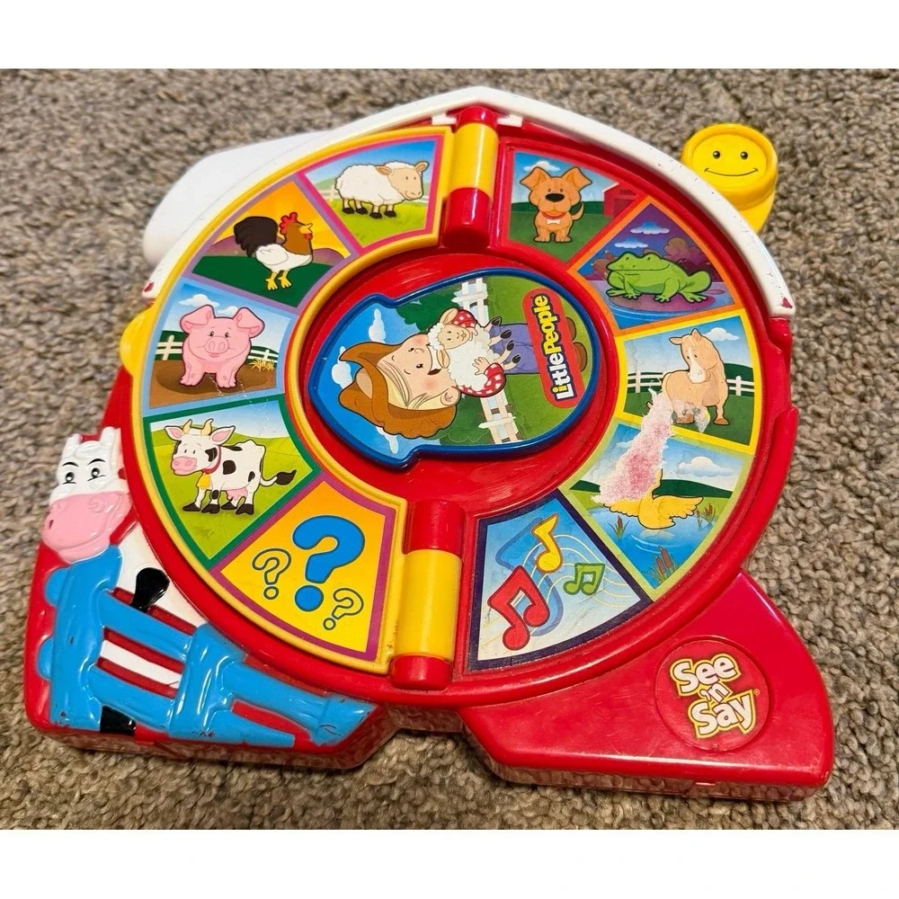 Fisher Price See N Say Farmer Says Animal Sound Toy 2003 Mattel Tested